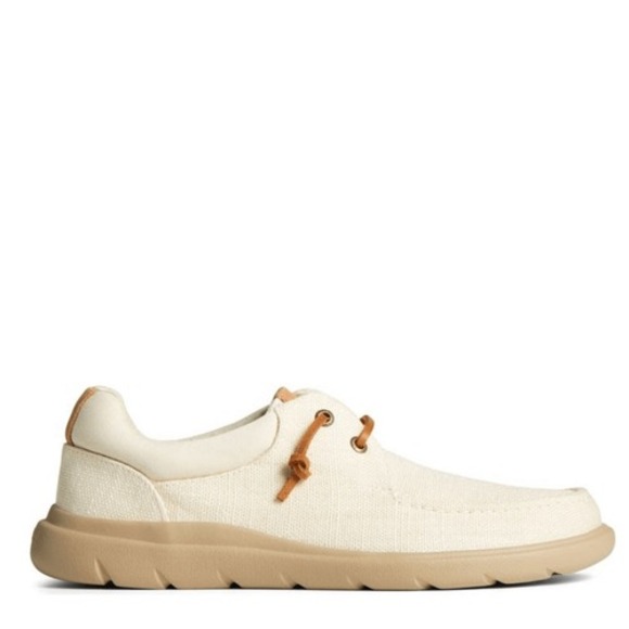 SPERRY‎ TOP-SIDER Men's Captains Moc Toe Hemp Boat  Shoe, Size 10.5, Ivory, NWT - Picture 4 of 15